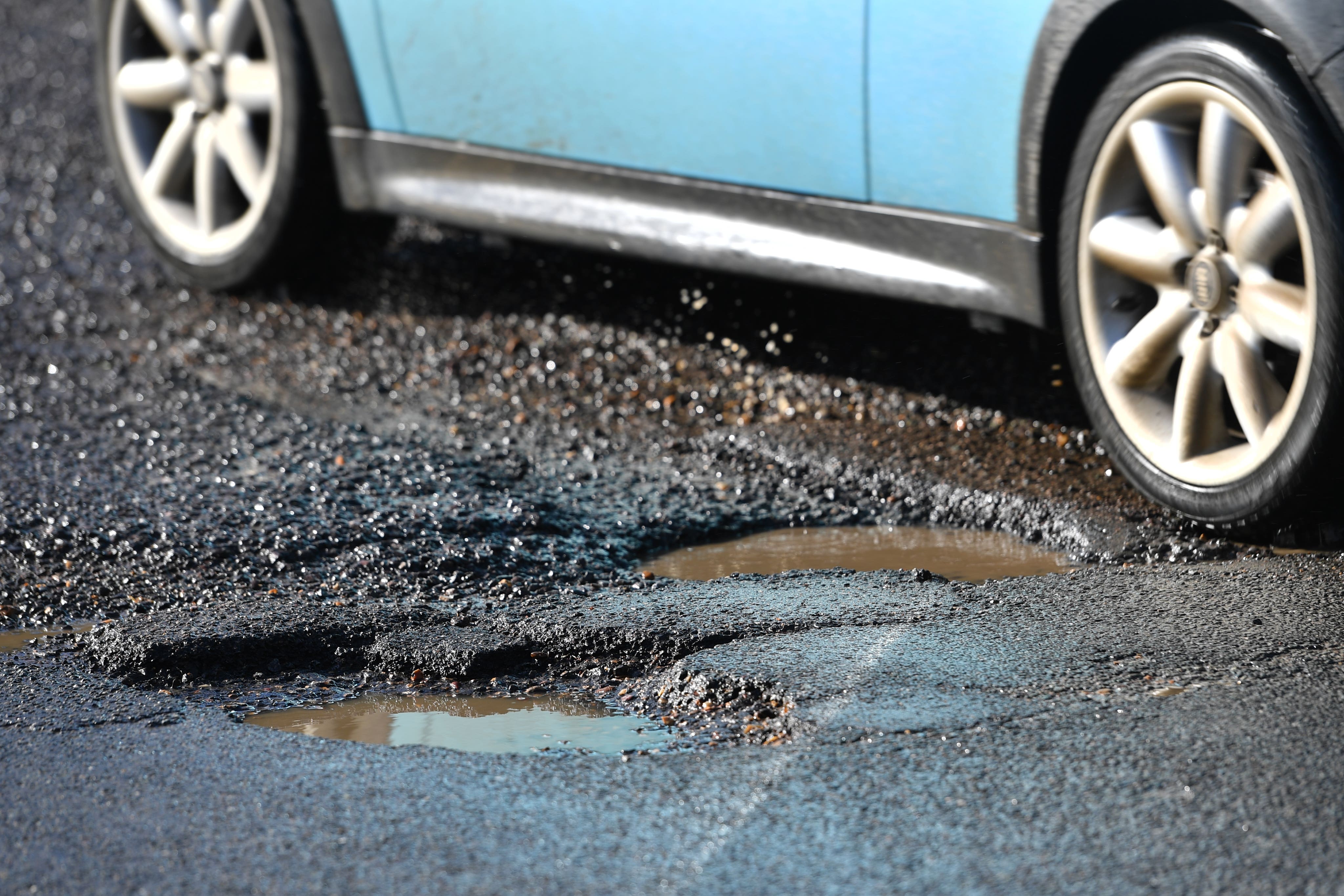 The number of vehicle breakdowns caused by potholes increased by 9 per cent in the past 12 months, new figures indicate