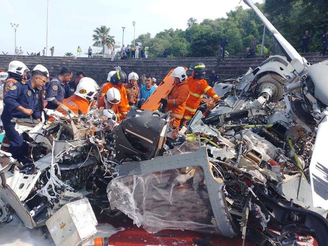 ASI-GEN MALASIA-HELICÓPTEROS ACCIDENTE