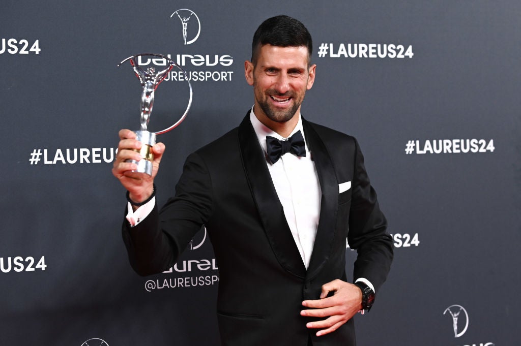 Djokovic won the Sportsman of the Year award for a fifth time