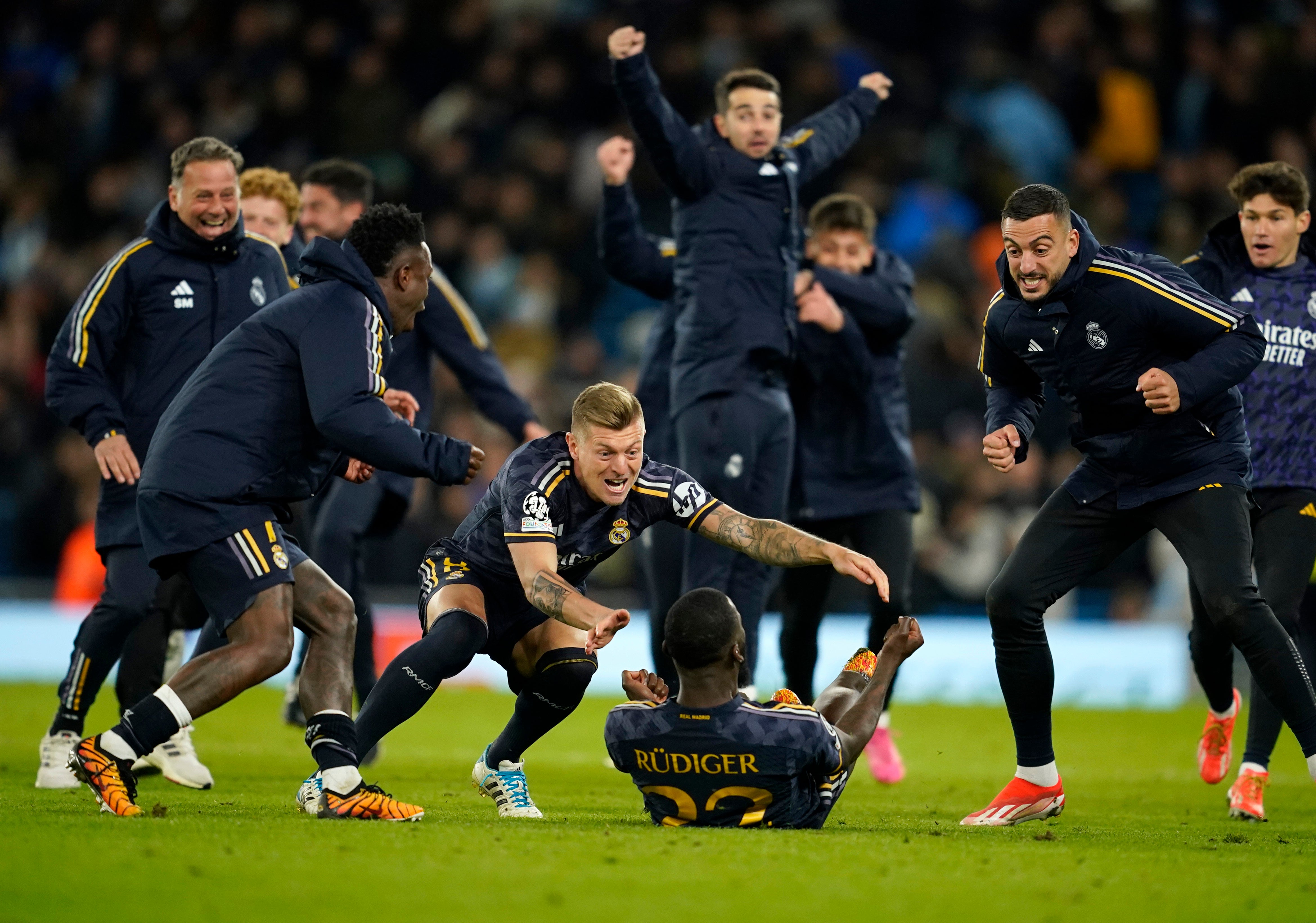 Manchester City were knocked out of the Champions League by Real Madrid