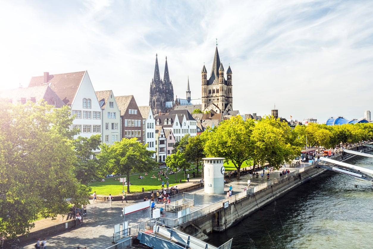 Scotland and England are both playing matches in the very walkable Cologne
