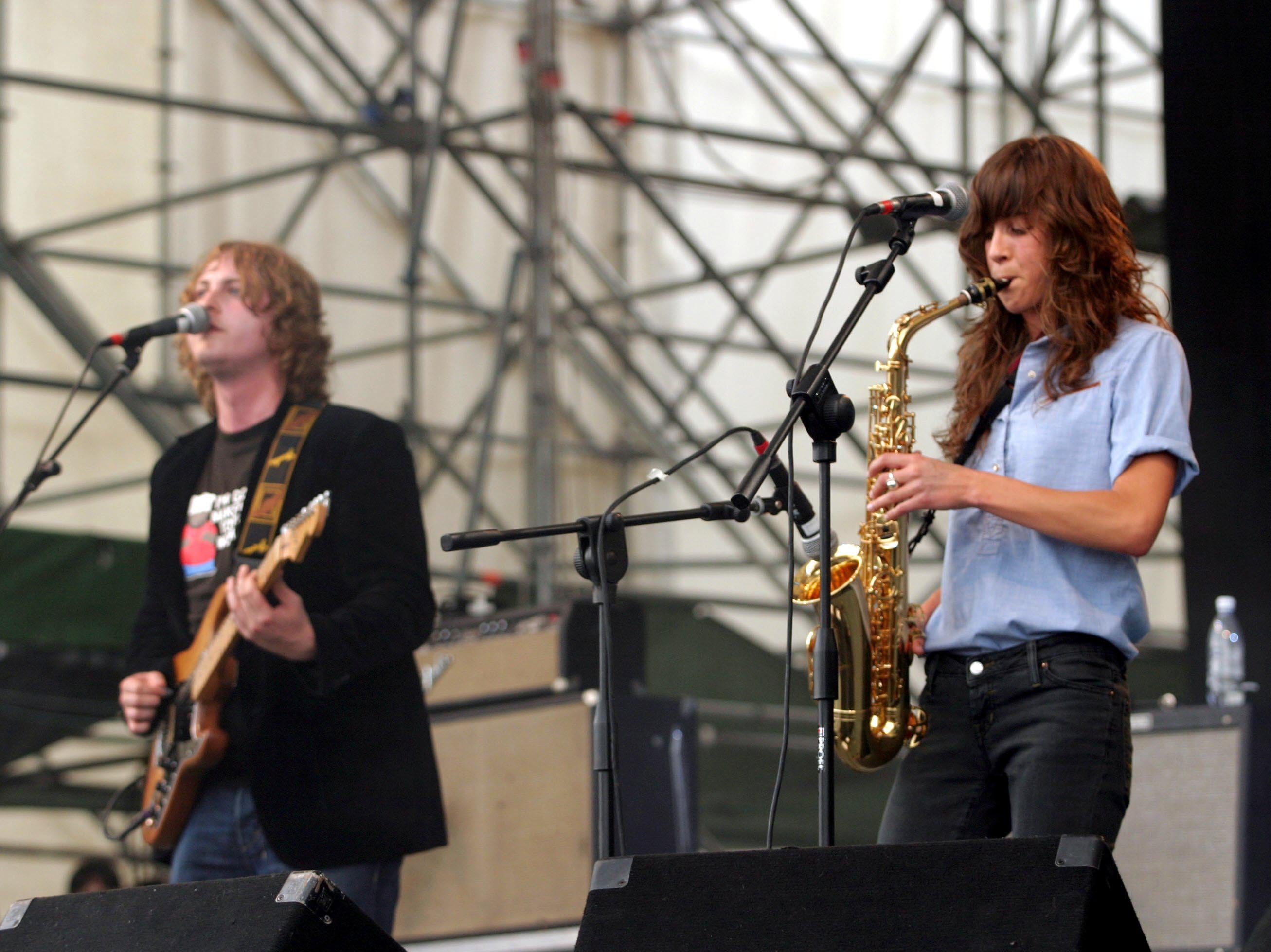 McCabe and Harding at a festival in Bologna in 2004