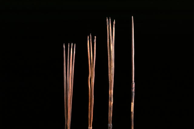 Four Aboriginal spears that were taken by Captain James Cook and brought to the UK more than 250 years ago have been permanently returned to Australia by Cambridge University (Museum of Archaeology and Anthropology/University of Cambridge/ PA)