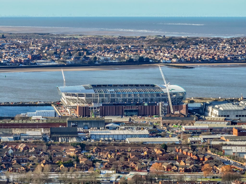 The construction of Everton’s new football stadium comes at a critical time