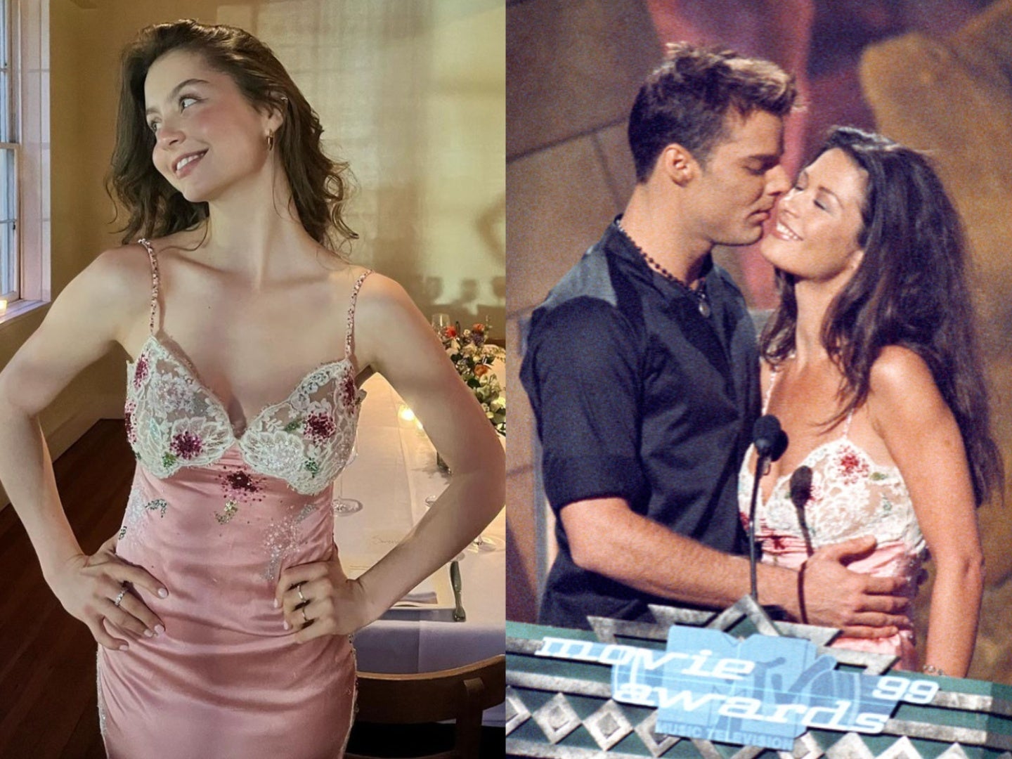 <p>Catherine Zeta-Jones’ daughter twins in her iconic ‘90s dress to celebrate 21st birthday</p>