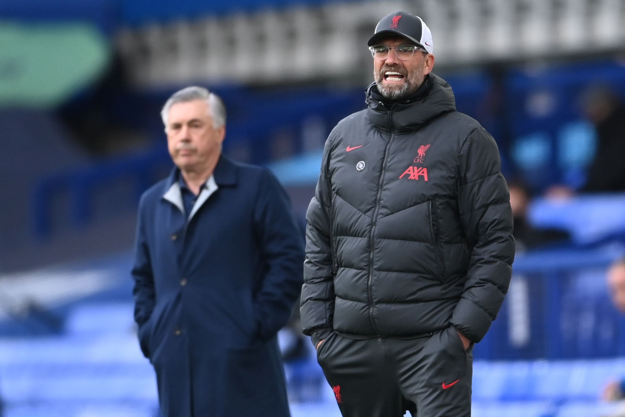 Klopp has only lost one Merseyside derby, when Everton won 2-0 at Anfield under Carlo Ancelotti