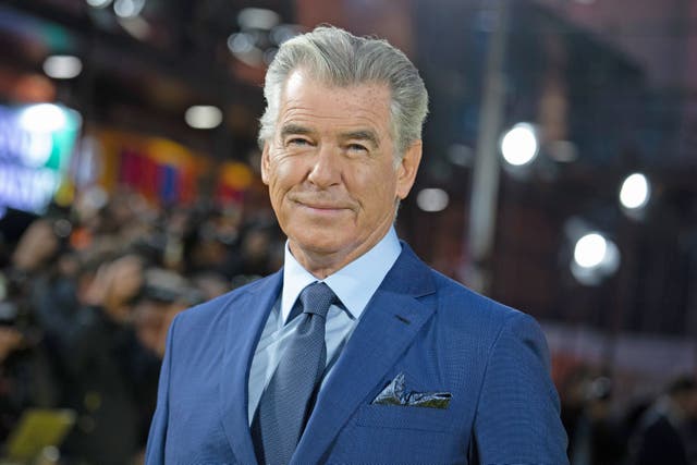 <p>Pierce Brosnan will take on the role of former union activist Ron Richie in Richard Osman’s The Thursday Murder Club (Suzan Moore/PA)</p>