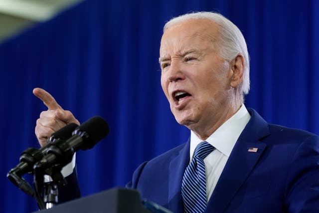 <p>President Joe Biden speaks about reproductive freedom on Tuesday, April 23, 2024, at Hillsborough Community College in Tampa, Fla. Biden is in Florida planning to assail the state's upcoming six-week abortion ban and similar restrictions nationwide. (AP Photo/Manuel Balce Ceneta)</p>