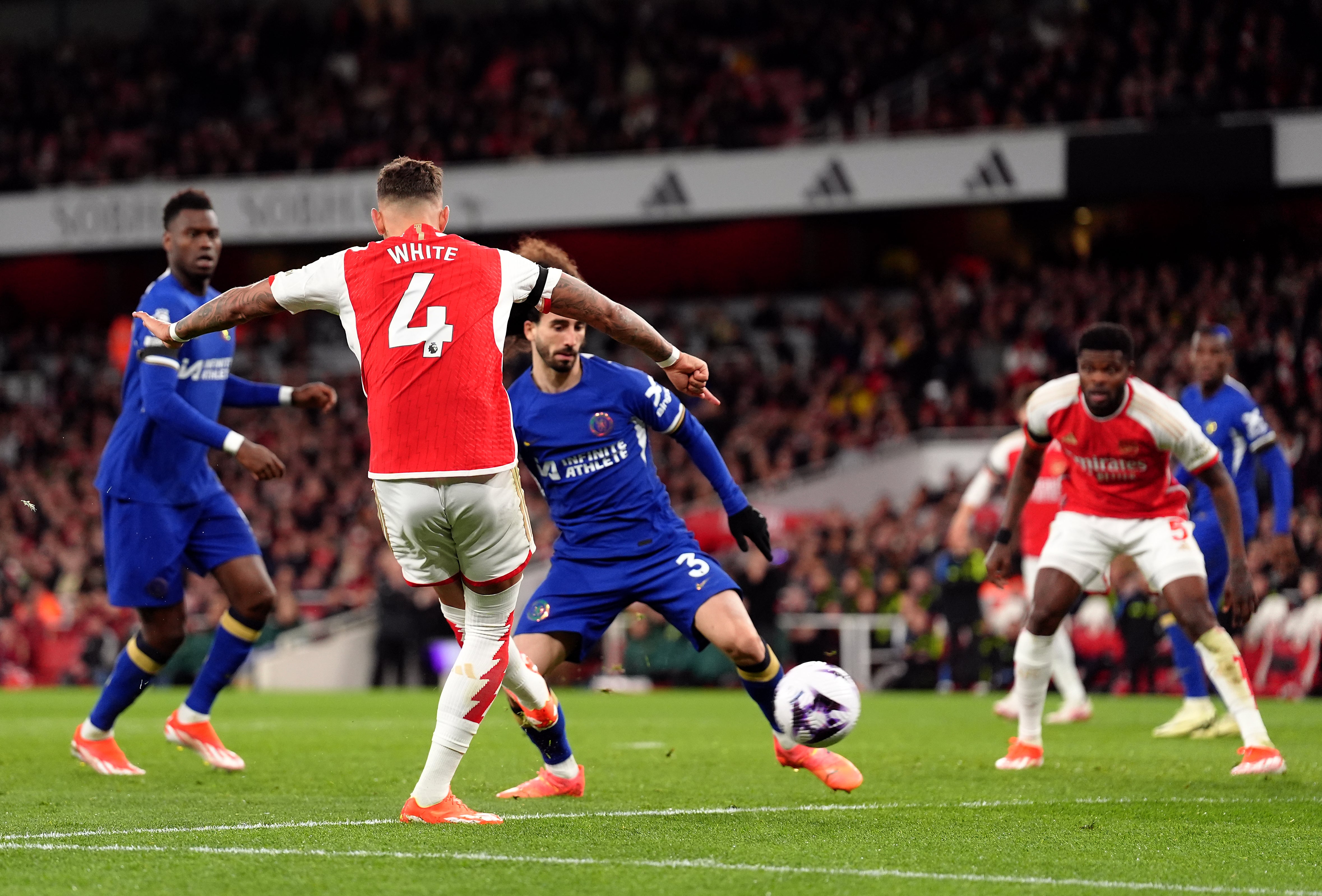 Ben White scored a brace as the Gunners ran away with the game