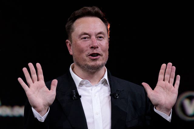 <p>Tesla CEO Elon Musk attends an event during the Vivatech technology startups and innovation fair at the Porte de Versailles exhibition centre in Paris, on June 16, 2023</p>