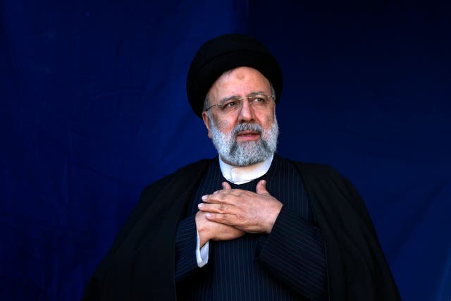 <p>A helicopter carrying Iranian President Ebrahim Raisi has been involved in an accident, with rescuers struggling to reach the scene</p>