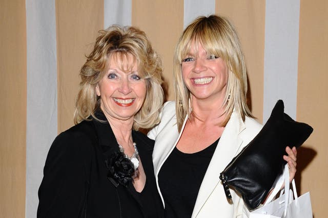 <p>Zoe Ball and her mother Julia in 2010</p>