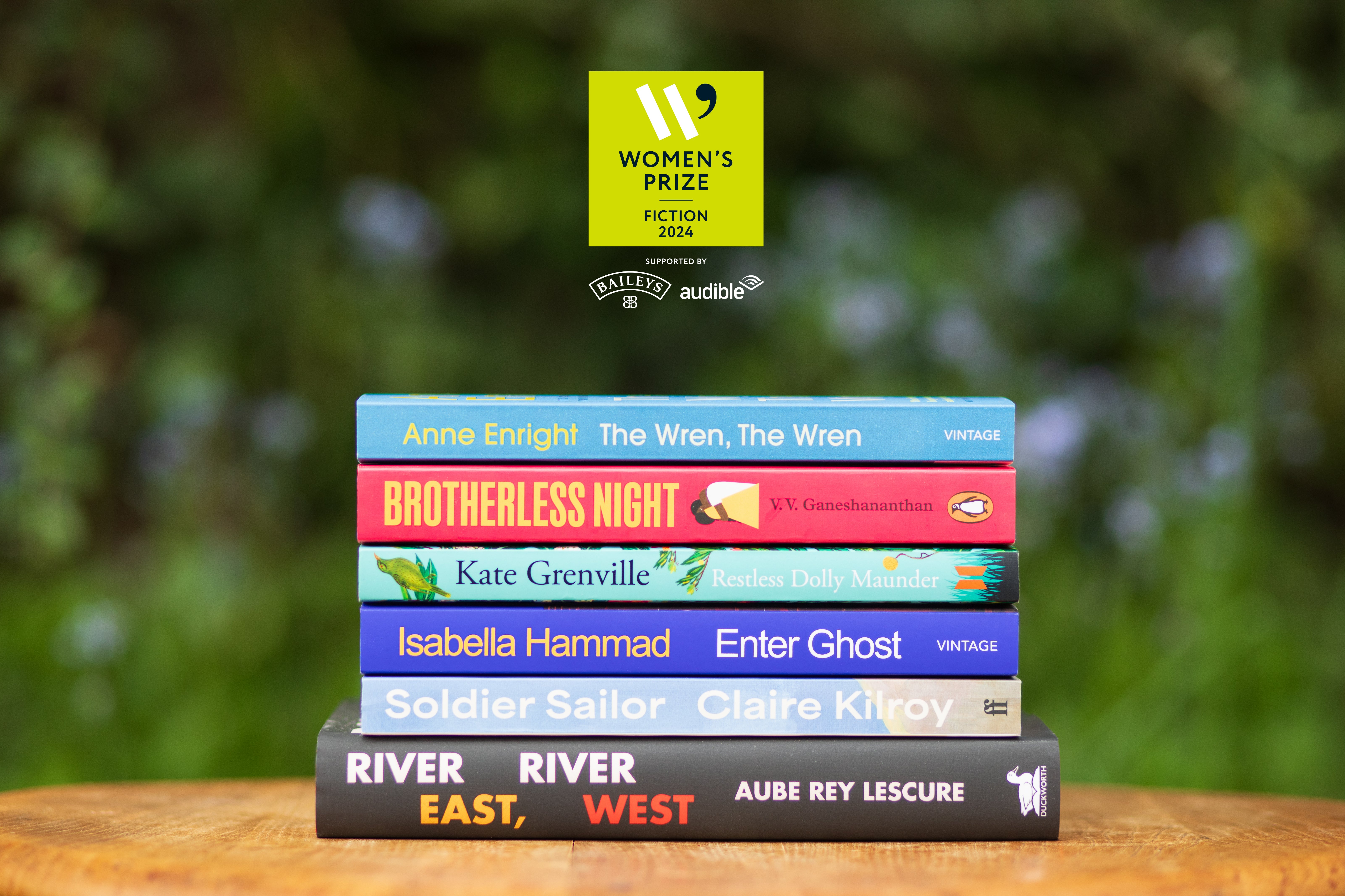 Women’s Prize for Fiction 2024 shortlist stack