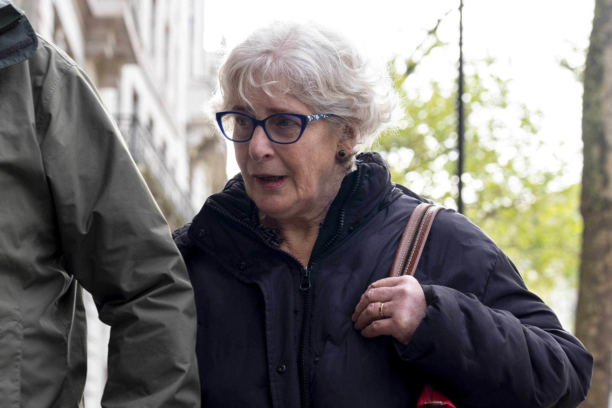 Susan Crichton, former company secretary and general counsel of Post Office Ltd, arrives to give evidence (Jordan Pettitt/PA)