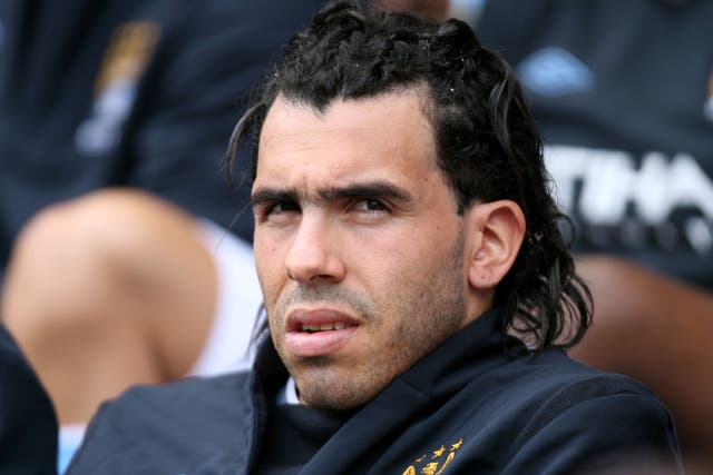 <p>Former Argentina striker Carlos Tevez has been admitted to hospital with chest pains (PA)</p>