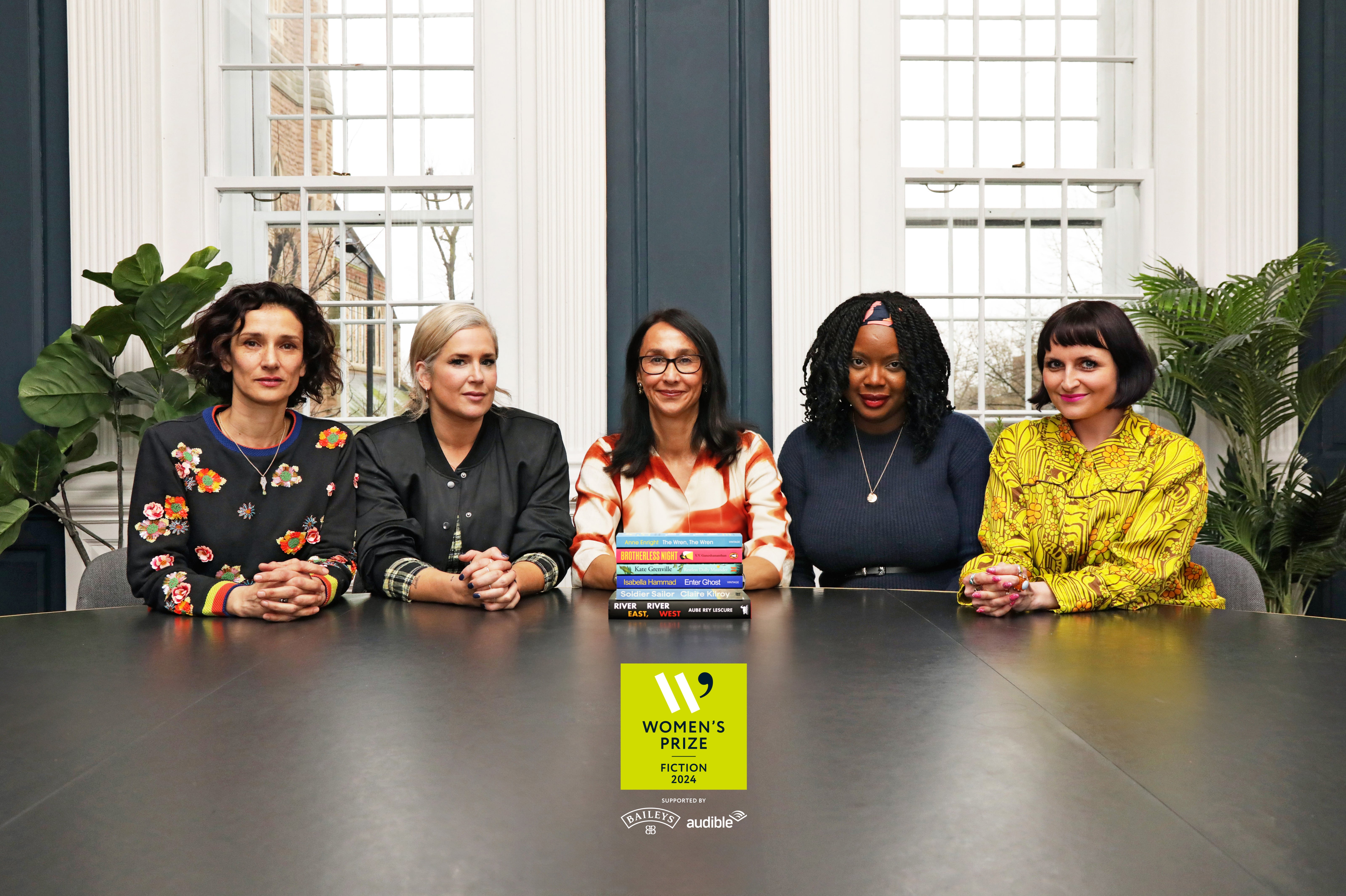 Women’s Prize for Fiction 2024 judges: Indira Varma, Anna Whitehouse, Monica Ali, Ayobami Adebayo and Laura Dockrill