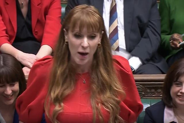 Deputy leader Angela Rayner accused Oliver Dowden of having ‘stabbed’ Boris Johnson in the back (House of Commons/UK Parliament)