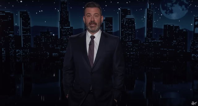 <p>Late-night host Jimmy Kimmel criticised Donald Trump for lying about ‘a crowd that wasn’t there’</p>