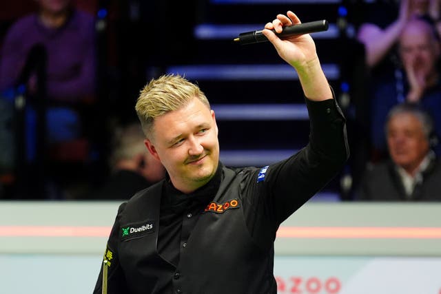 Kyren Wilson missed out on a 147 as he thrashed Dominic Dale 10-1 (Mike Egerton/PA)