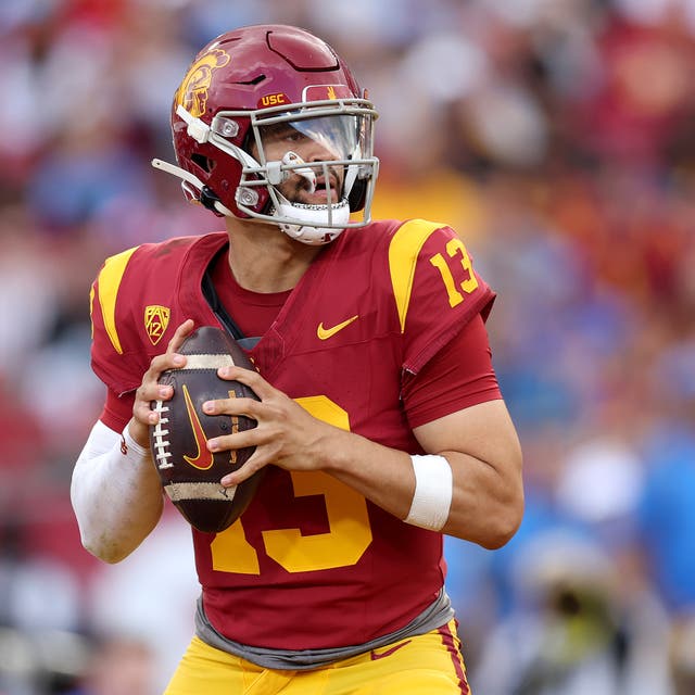 <p>USC quarterback Caleb Williams is the presumed number one pick in the 2024 NFL Draft </p>
