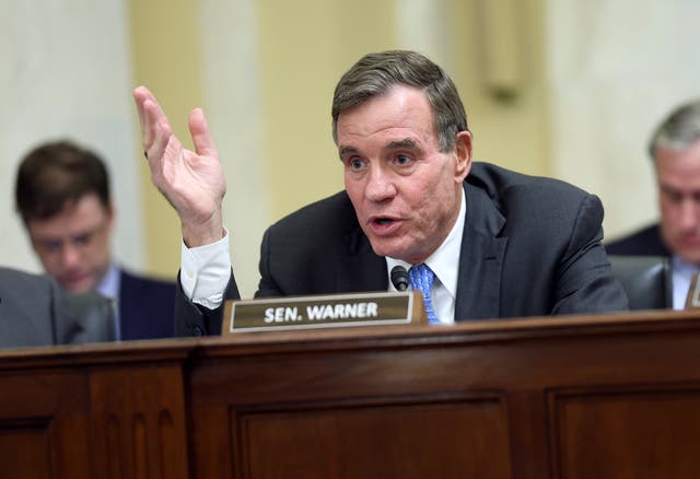 <p>WASHINGTON, DC - NOVEMBER 14: U.S. Sen. Mark Warner (D-VA) delivers remarks during a Rules Committee hearing at the Russell Senate Office Building on November 14, 2023 in Washington, DC. The Rules Committee voted to change the rules of the Senate to end Sen. Tommy Tuberville’s (R-AL) months-long blockade of military nominees. (Photo by Kevin Dietsch/Getty Images)
</p>