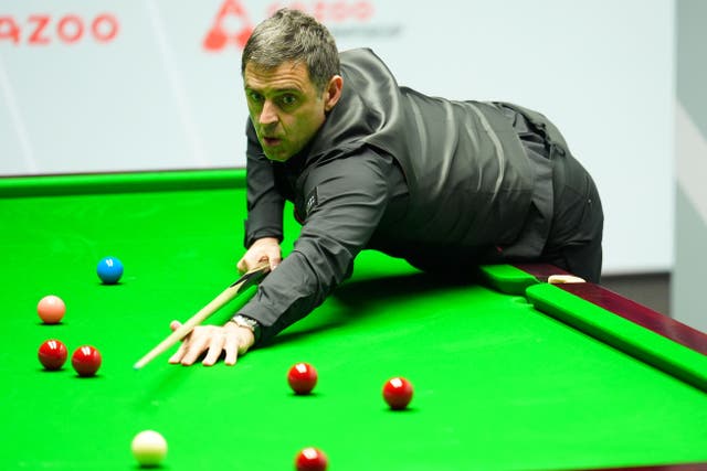 Ronnie O’Sullivan cruised into an 8-1 lead over Jackson Page (Mike Egerton/PA)