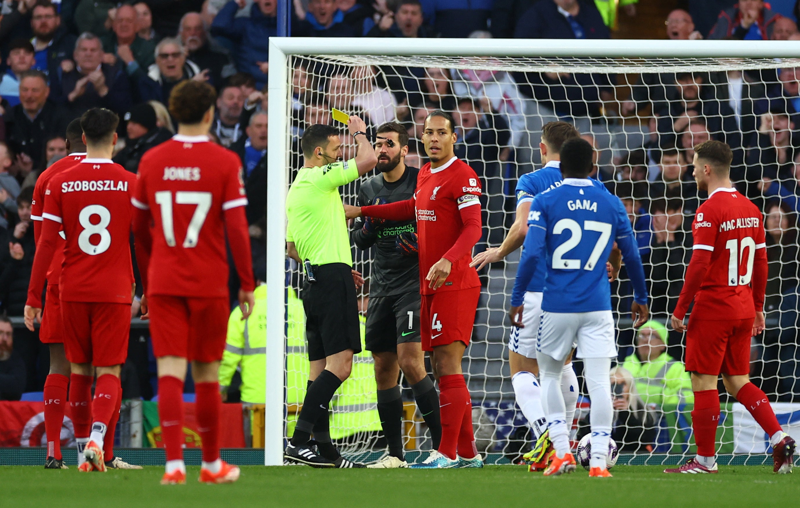 Everton vs Liverpool LIVE: Premier League latest score and updates as  offside Dominic Calvert-Lewin denied penalty | The Independent