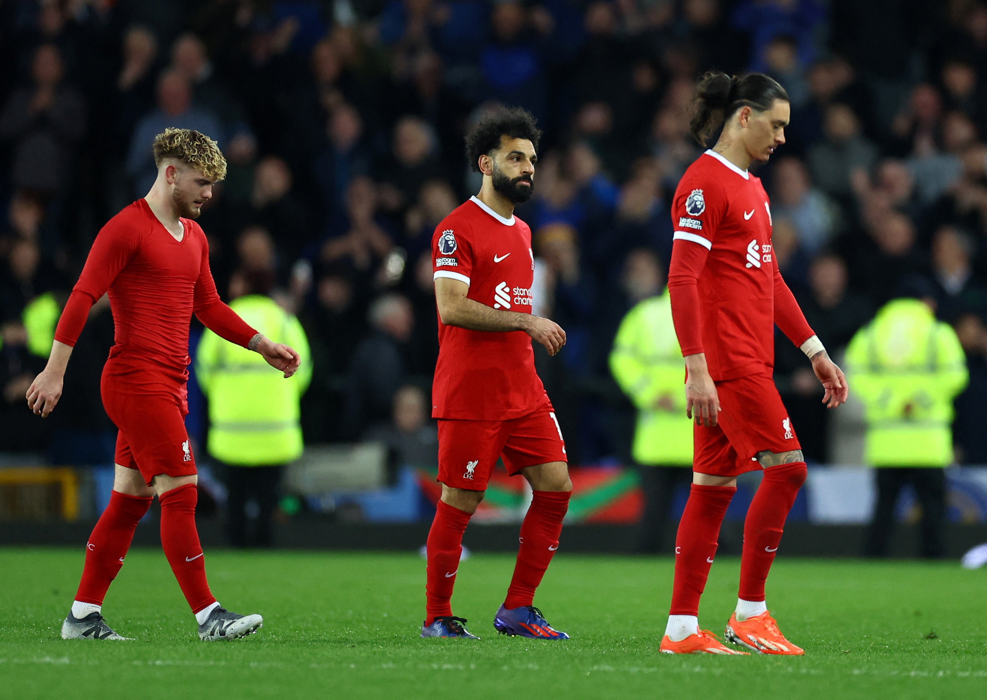 Darwin Nunez and Mo Salah missed chances against Everton
