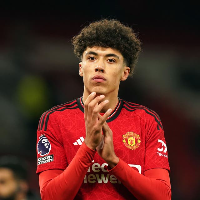Ethan Wheatley made his Manchester United debut in Wednesday’s 4-2 Premier League win over Sheffield United (Martin Rickett/PA)