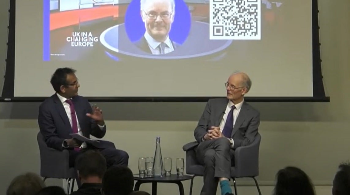 Professor Curtice speaks at a UK in a Changing Europe event