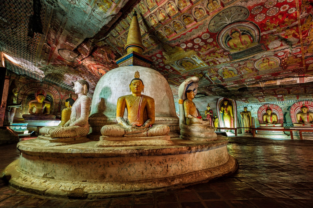 Dambulla is considered the best-preserved cave temple complex in Sri Lanka
