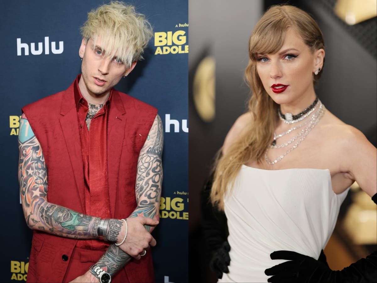Machine Gun Kelly hits back when asked to name mean things about Taylor Swift