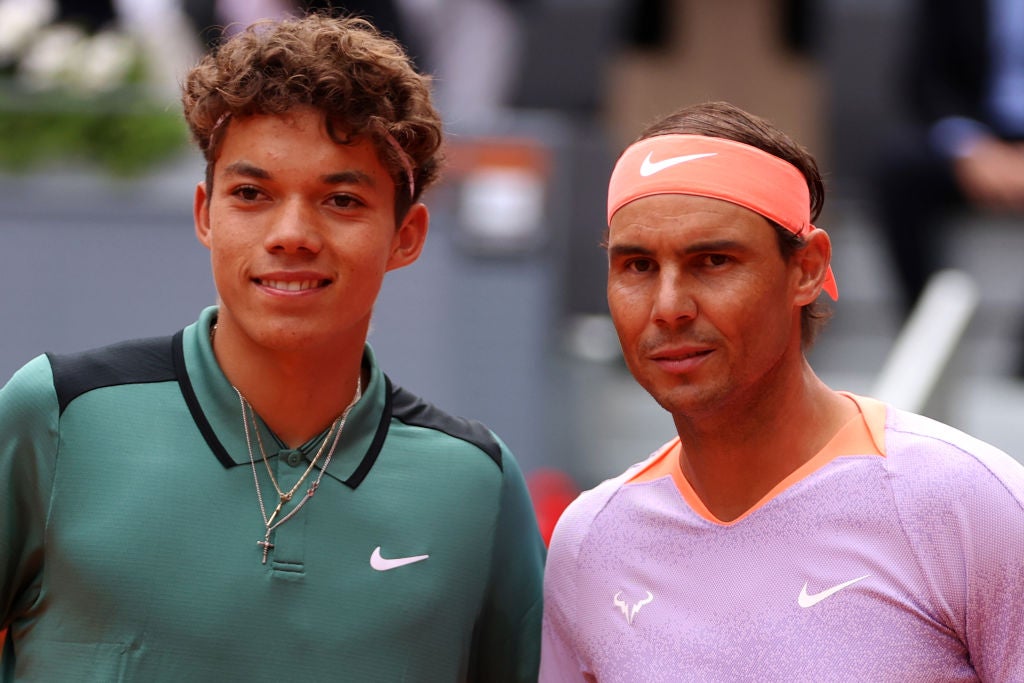 Darwin Blanch, 16, ahead of facing the 37-year-old Rafael Nadal in the first round of the Madrid Open