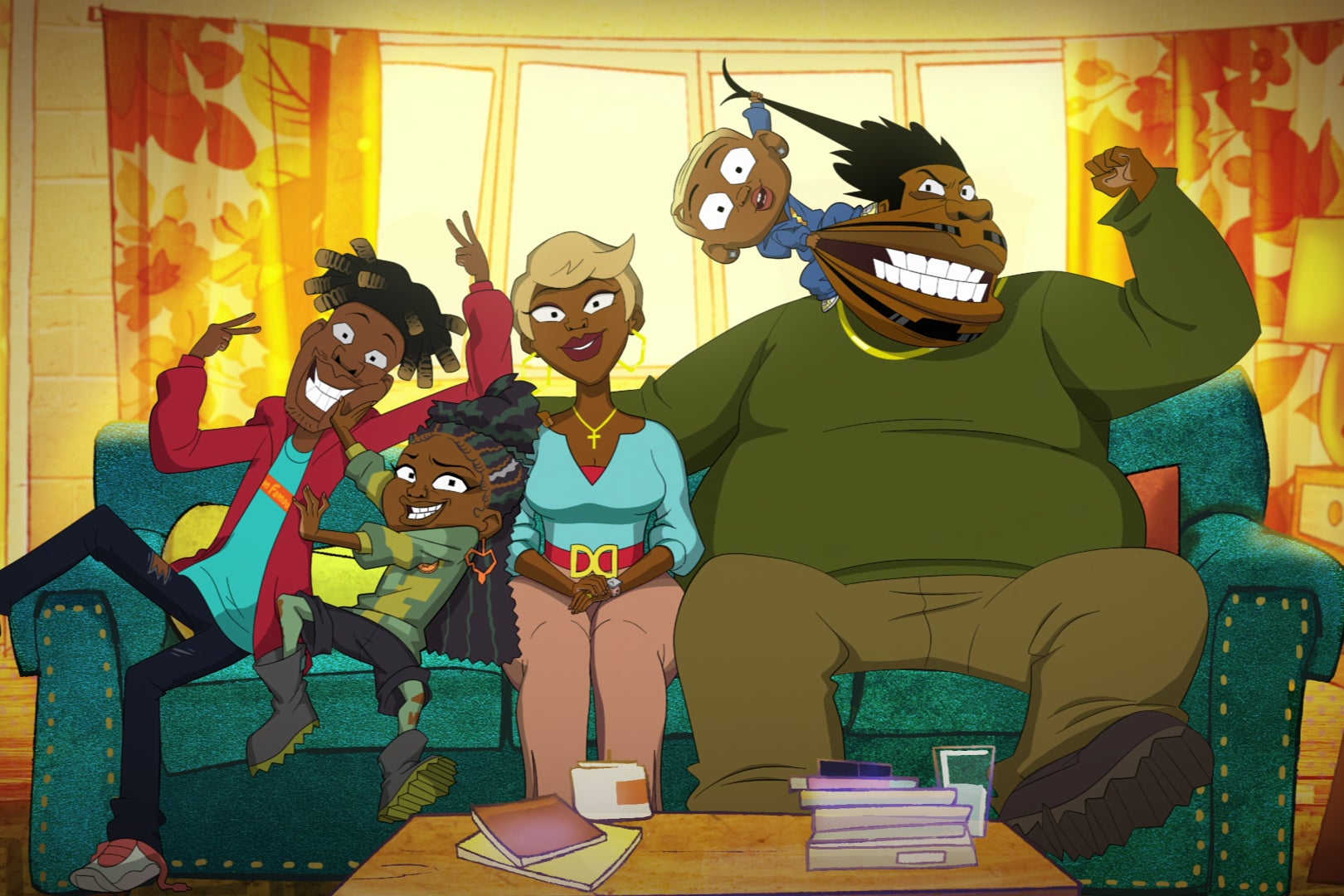 The Evans family in Netflix’s animated reboot of ‘Good Times'