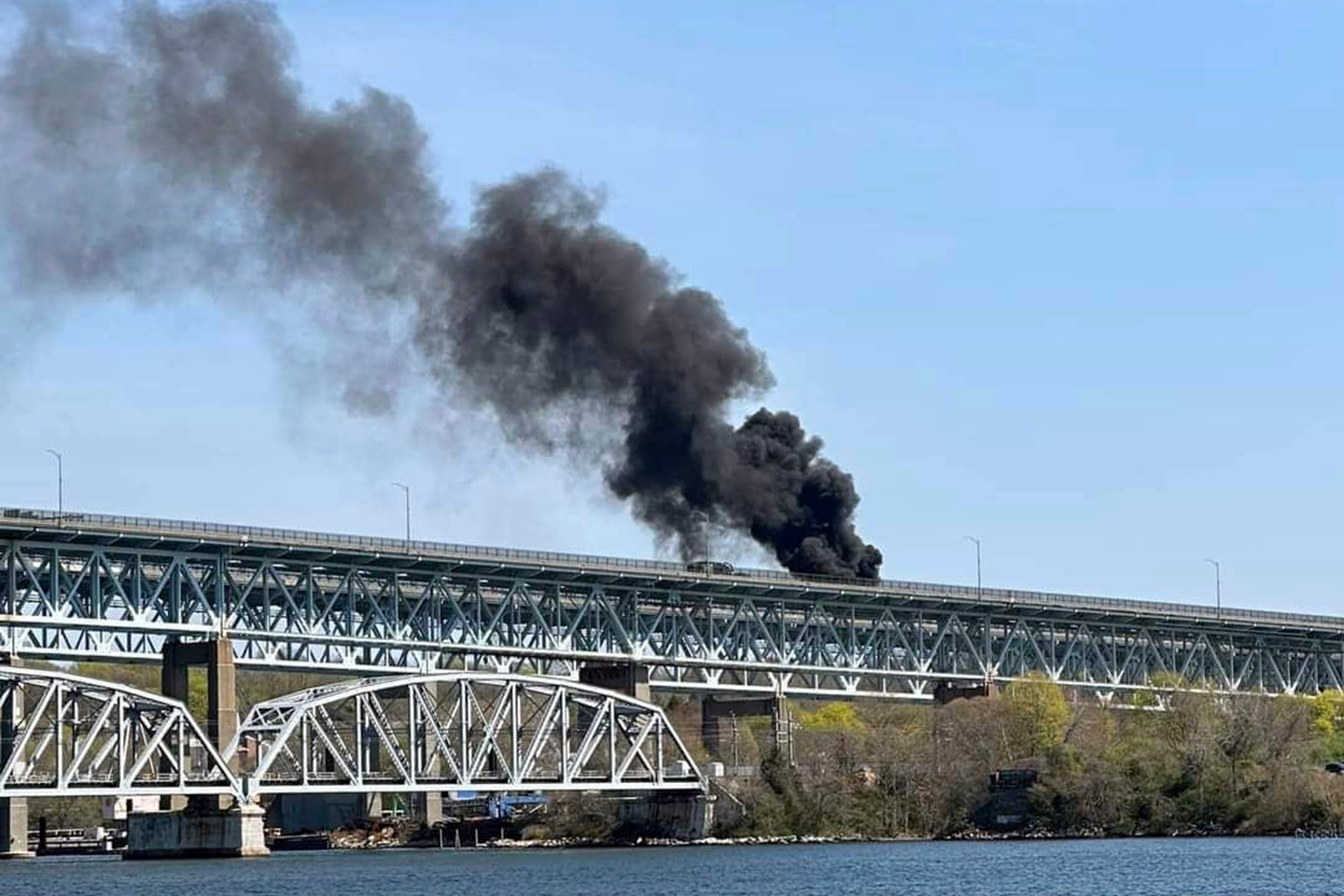 Highway Bridge Fire
