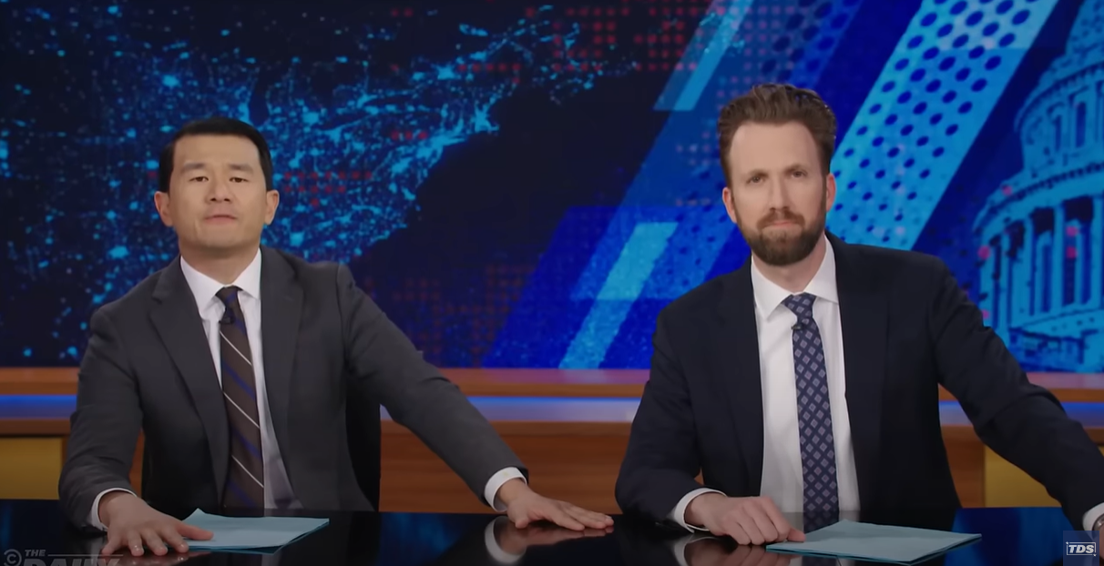 <p>Ronny Chieng and Jordan Klepper discuss Donald Trump’s message to former AG Bill Barr on ‘The Daily Show’</p>