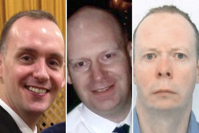 <p>Joe Ritchie-Bennett, James Furlong and David Wails died in the Reading terror attack in 2020 </p>