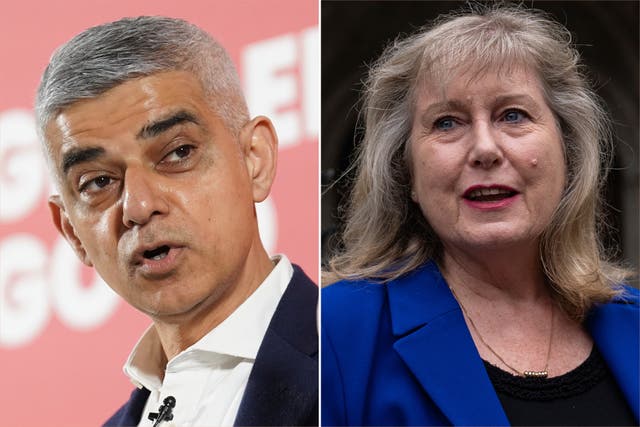 <p>Sadiq Khan and Susan Hall are the front runners in the race to become London Mayor </p>