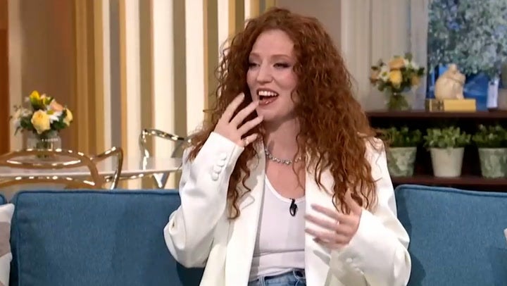 <p>Jess Glynne explains why she rushed off Glastonbury stage in tears.</p>