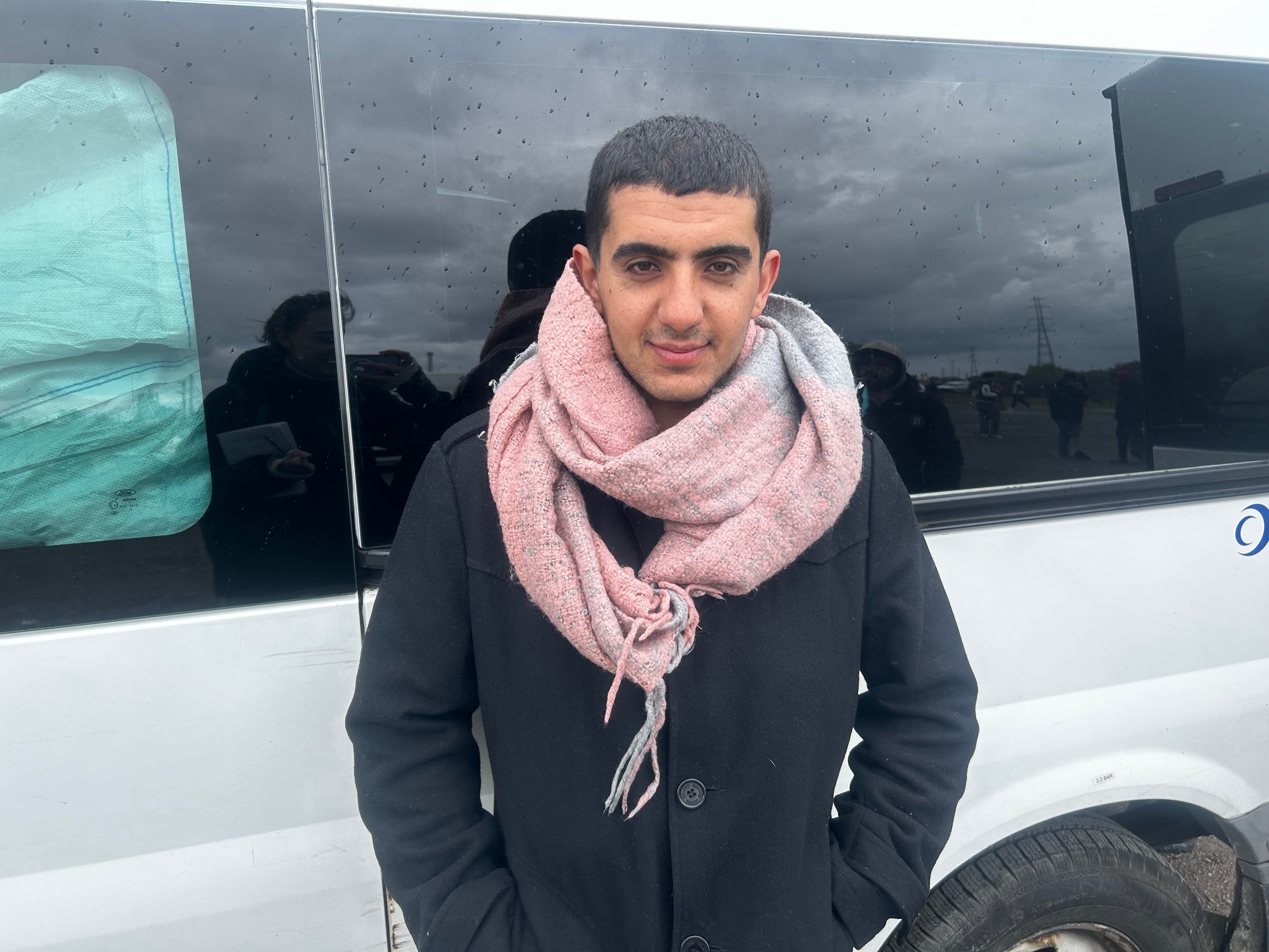 Rahmeen Mohammad, 22, came to France from Turkey by lorry
