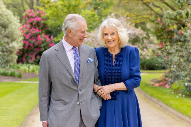 <p>Charles and Camilla on 10 April </p>