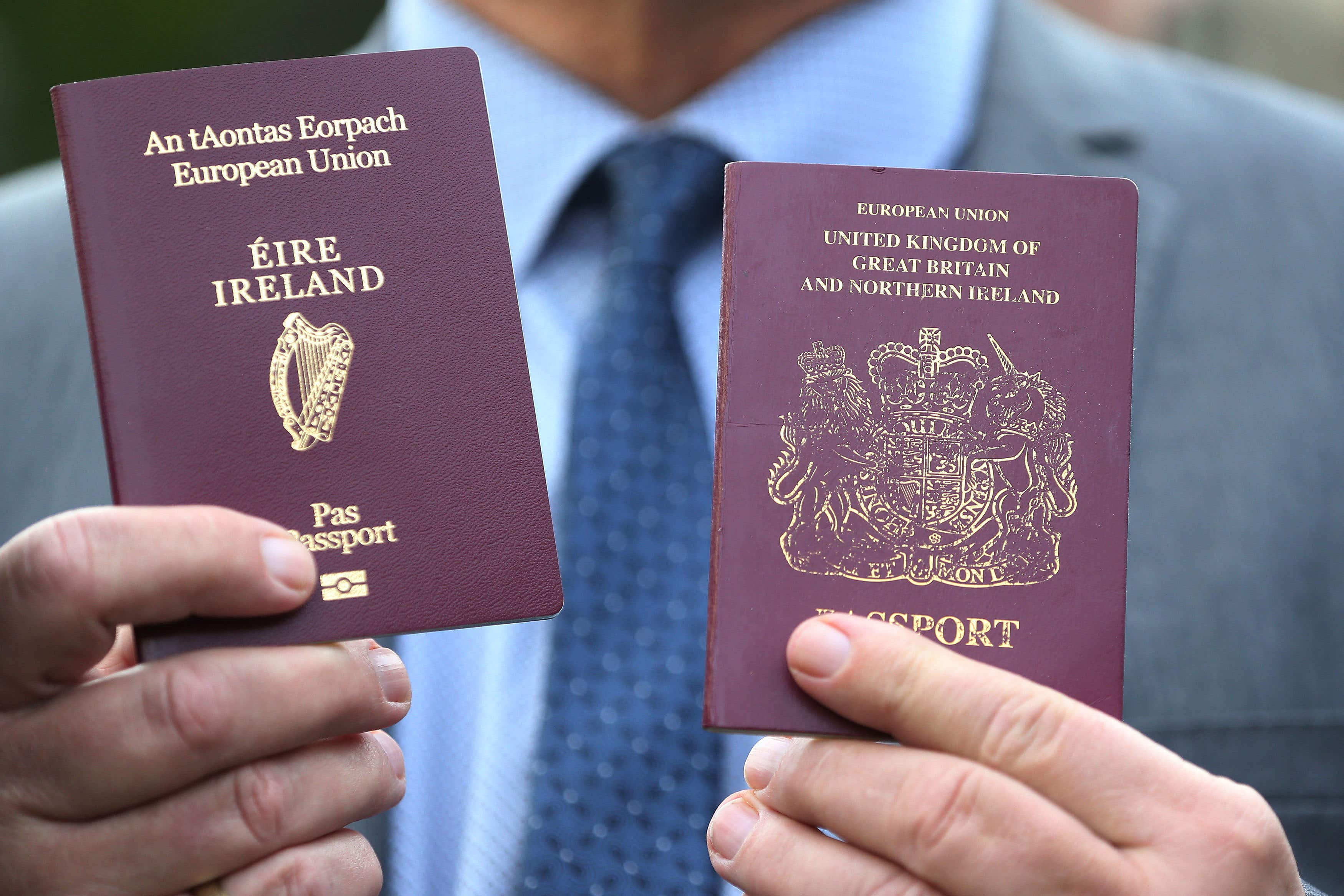 The British Nationality (Irish Citizens) Bill would allow Irish people to acquire British citizenship by registration after five years’ residence without having to sit a citizenship test (PA)