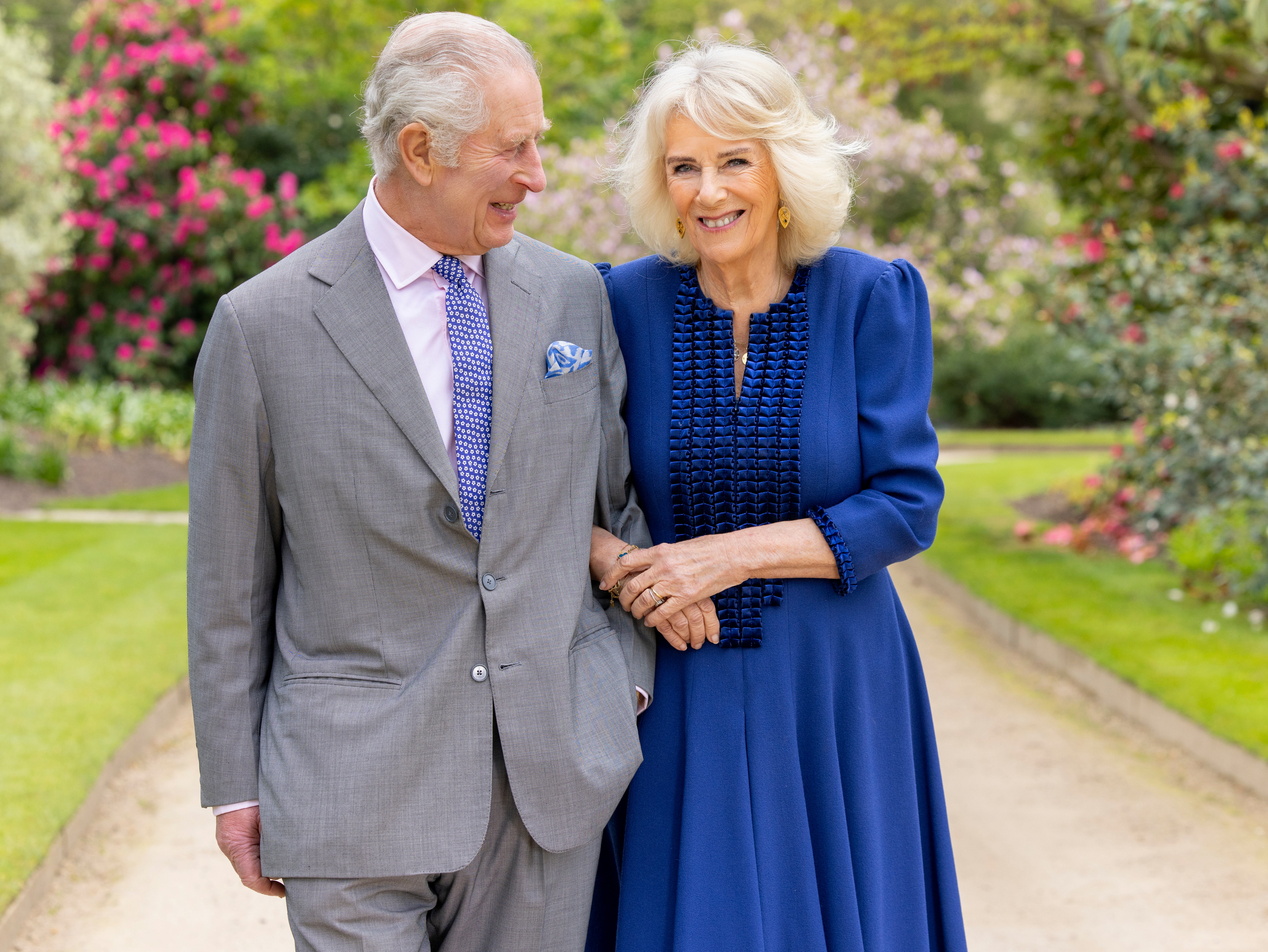 The King and Camilla released a photograph to mark the announcement