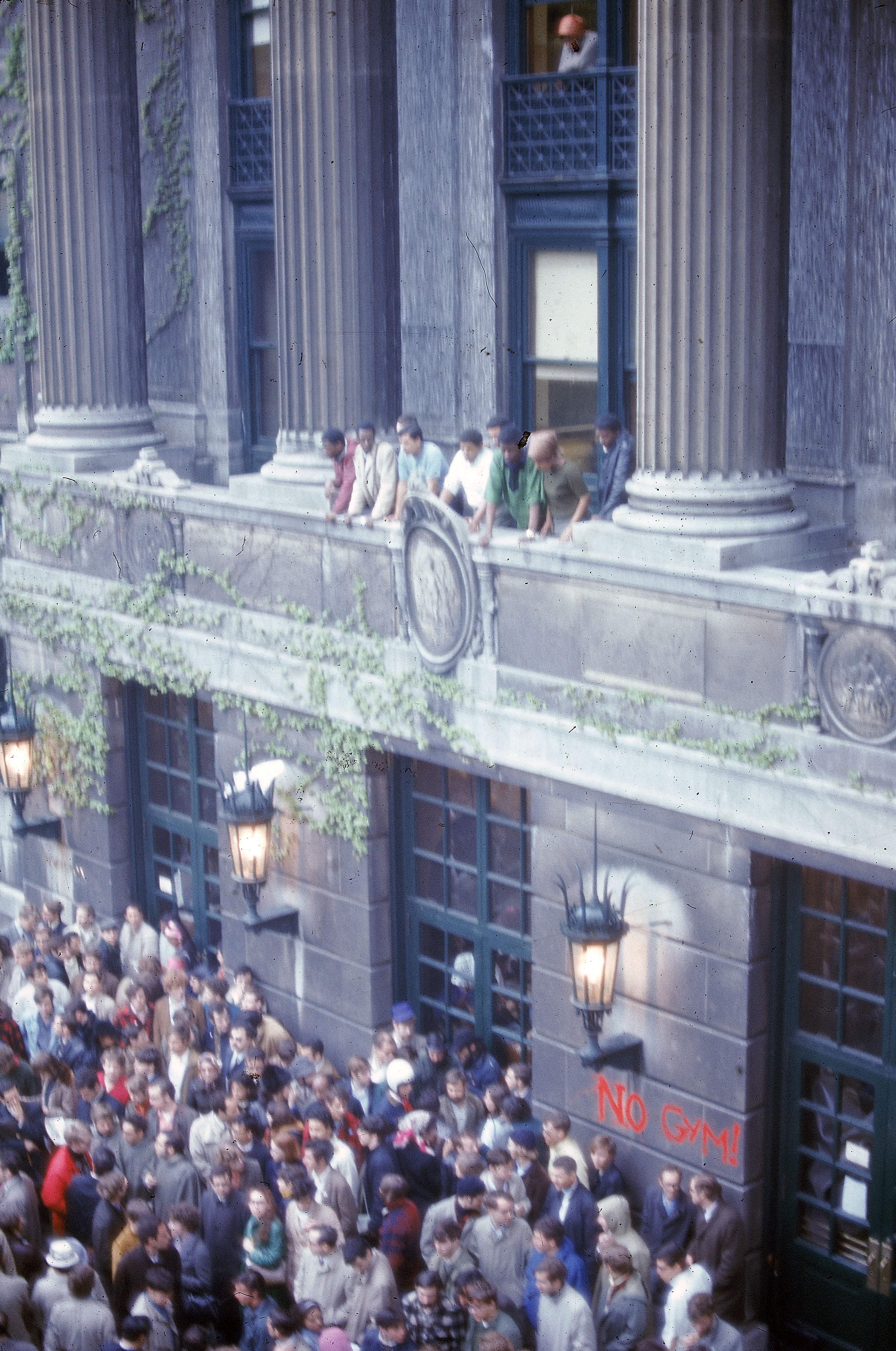 Protesters against the Vietnam war at Columbia University in April 1968