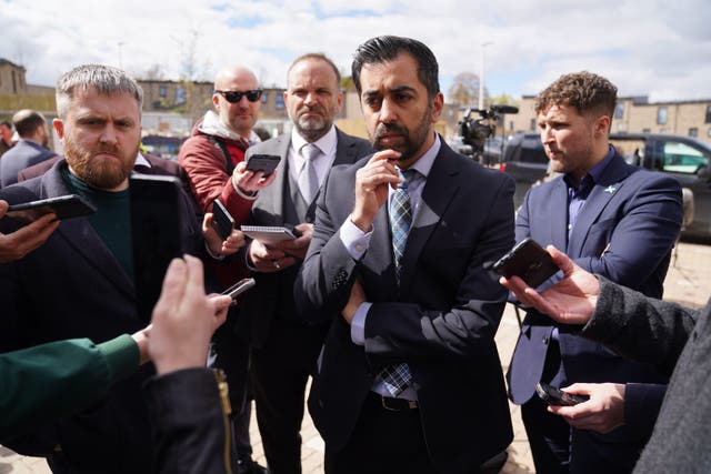 <p>Humza Yousaf said he would not rule out an early Holyrood election</p>