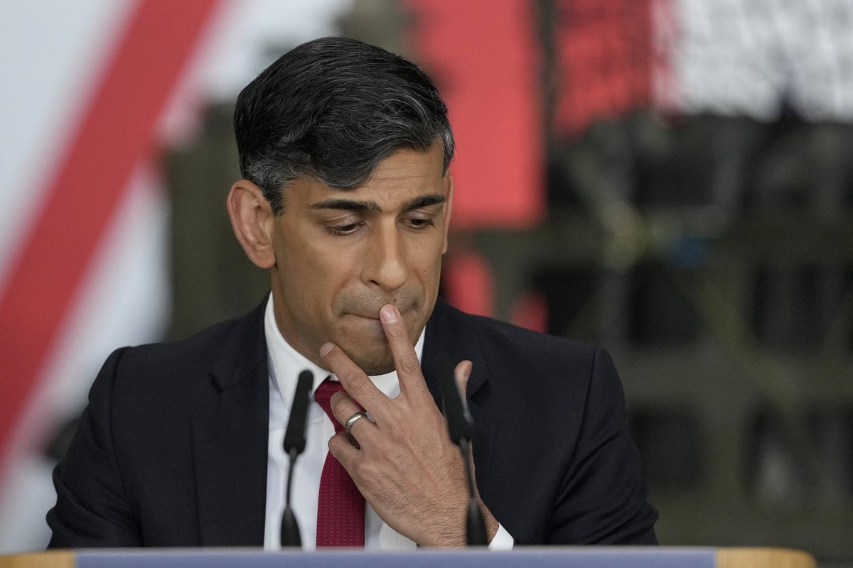 Rishi Sunak refuses to answer if he’ll ‘have no regrets’ should Tories lose election