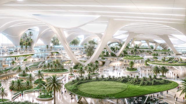<p>This artist’s rendering provided by the government of Dubai shows plans for Al Maktoum International Airport </p>