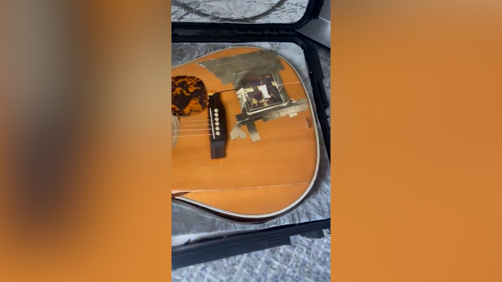 <p>Airline batters singer's 20-year-old guitar during flight - day before tour with Kacey Musgraves</p>