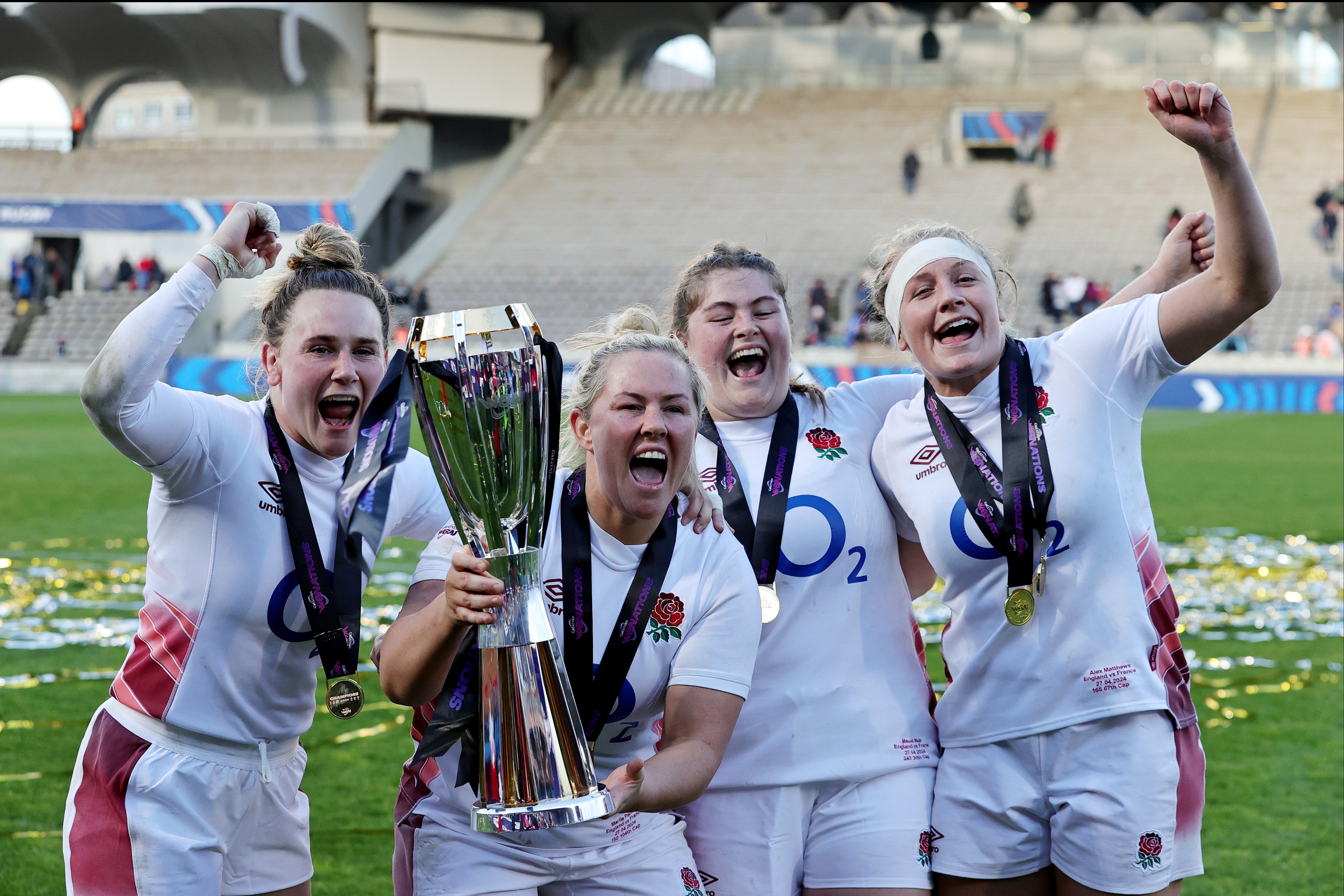 England secured a sixth consecutive Women’s Six Nations title with victory over France in Bordeaux