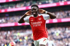 Tottenham v Arsenal player ratings: Bukayo Saka and Kai Havertz shine despite late derby drama